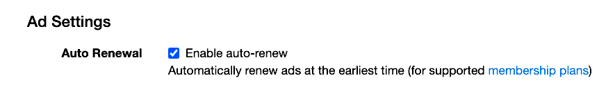 Disabling Auto-Renewal