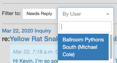 Filter Messages by User