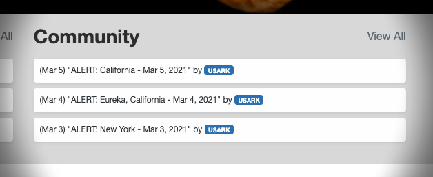 USARK Alert Updates